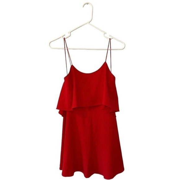 Alice + Olivia Kipp Layered Ruffle Short Dress size 0 - Picture 3 of 9